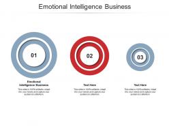 Emotional intelligence business ppt powerpoint presentation infographics graphic images cpb
