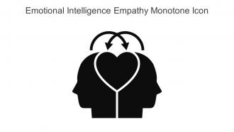 Emotional Intelligence Empathy Monotone Icon In Powerpoint Pptx Png And Editable Eps Format
