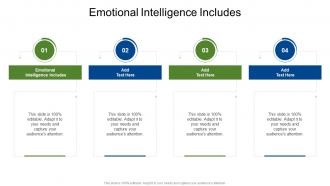 Emotional Intelligence Includes In Powerpoint And Google Slides Cpb