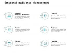 Emotional intelligence management ppt powerpoint presentation slide cpb