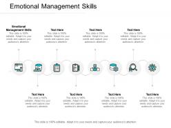 Emotional management skills ppt powerpoint presentation display cpb