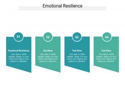 Emotional resilience ppt powerpoint presentation icon slide download cpb