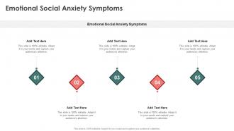 Emotional Social Anxiety Symptoms In Powerpoint And Google Slides Cpb