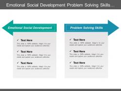 Emotional Social Development Problem Solving Skills Perceptual Development