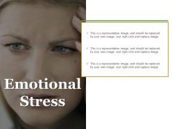 Emotional stress powerpoint slides templates