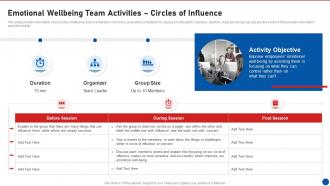 Emotional Wellbeing Team Activities Circles Of Influence Workplace Wellness Playbook