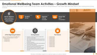 Emotional wellbeing team activities growth mindset health and fitness playbook