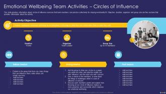 Emotional Wellbeing Team Workplace Fitness Culture Playbook