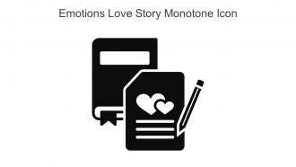 Emotions Love Story Monotone Icon In Powerpoint Pptx Png And Editable Eps Format