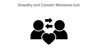 Empathy And Concern Monotone Icon In Powerpoint Pptx Png And Editable Eps Format