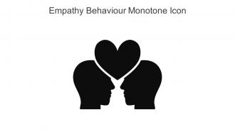 Empathy Behaviour Monotone Icon In Powerpoint Pptx Png And Editable Eps Format
