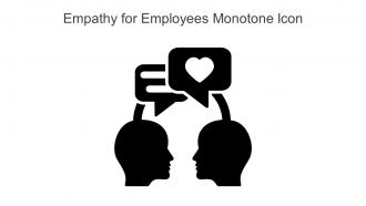 Empathy For Employees Monotone Icon In Powerpoint Pptx Png And Editable Eps Format