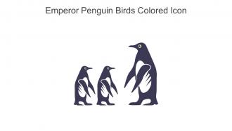 Emperor Penguin Birds Colored Icon In Powerpoint Pptx Png And Editable Eps Format