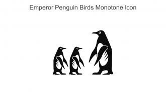 Emperor Penguin Birds Monotone Icon In Powerpoint Pptx Png And Editable Eps Format
