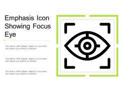 Emphasis icon showing focus eye