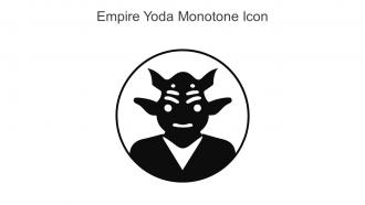 Empire Yoda Monotone Icon In Powerpoint Pptx Png And Editable Eps Format