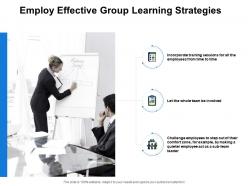 Employ Effective Group Learning Strategies Checklist Powerpoint Presentation Slides