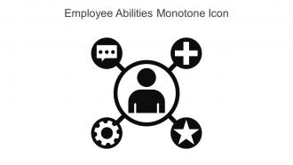 Employee Abilities Monotone Icon In Powerpoint Pptx Png And Editable Eps Format