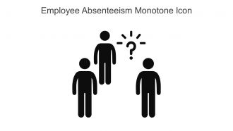 Employee Absenteeism Monotone Icon In Powerpoint Pptx Png And Editable Eps Format