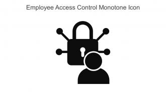 Employee Access Control Monotone Icon In Powerpoint Pptx Png And Editable Eps Format