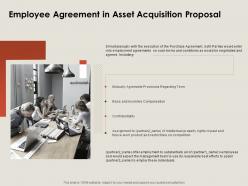 Employee agreement in asset acquisition proposal ppt powerpoint presentation inspiration