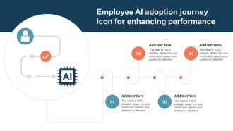 Employee AI Adoption Journey Icon For Enhancing Performance
