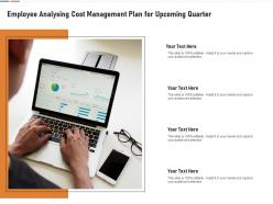 Employee Analysing Cost Management Plan For Upcoming Quarter