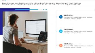 Employee Analyzing Application Performance Monitoring On Laptop