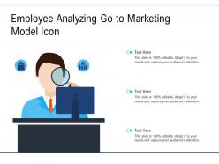 Employee Analyzing Go To Marketing Model Icon