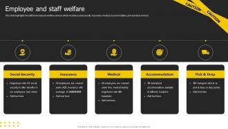 Employee And Staff Welfare Security Services Business Profile Ppt Template