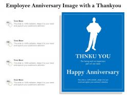 Employee anniversary image with a thankyou