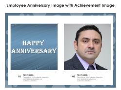 Employee anniversary image with achievement image