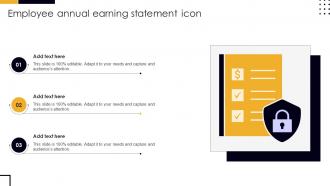 Employee Annual Earning Statement Icon