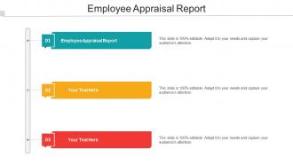 Employee Appraisal Report Ppt Powerpoint Presentation Inspiration Example Cpb