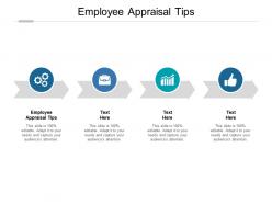Employee appraisal tips ppt powerpoint presentation portfolio portrait cpb