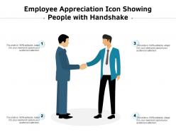 Employee appreciation icon showing people with handshake