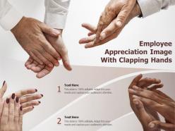 Employee appreciation image with clapping hands