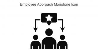 Employee Approach Monotone Icon In Powerpoint Pptx Png And Editable Eps Format