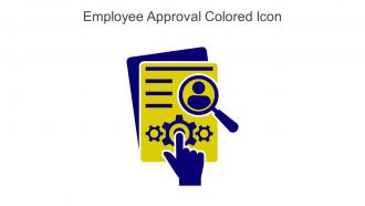Employee Approval Colored Icon In Powerpoint Pptx Png And Editable Eps Format