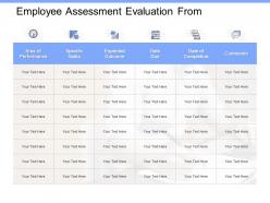 Employee assessment evaluation from completion ppt powerpoint presentation gallery