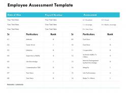 Employee assessment template supervisory ability ppt powerpoint presentation styles