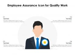 Employee assurance icon for quality work