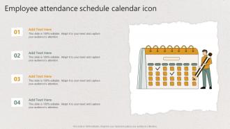 Employee Attendance Schedule Calendar Icon