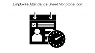 Employee Attendance Sheet Monotone Icon In Powerpoint Pptx Png And Editable Eps Format