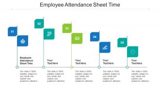 Employee attendance sheet time ppt powerpoint presentation model background cpb