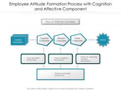 Employee attitude formation process with cognition and affective component
