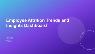 Employee Attrition Trends And Insights Dashboard PPT Information AT