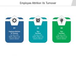 Employee attrition vs turnover ppt powerpoint presentation show microsoft cpb