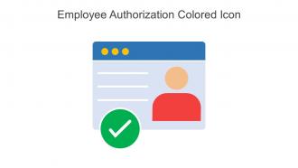 Employee Authorization Colored Icon In Powerpoint Pptx Png And Editable Eps Format