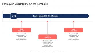 Employee Availability Sheet Template In Powerpoint And Google Slides Cpb